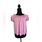 American Eagle Outfitters Pink Off the Shoulder Blouse Size S soft&sexy T Photo 1