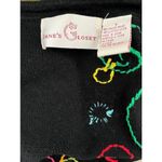 Jane's Closet Black Multicolor Beaded groovy Embroidered funky cardigan Small Photo 6