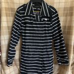 Banana Republic  Navy and White Striped Coat Photo 0
