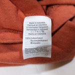 Madewell Chord Bubble Oversize Long Sleeve Crew Neck Pullover Sweater Top Orange Photo 2