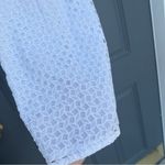 White House | Black Market  white lace dress / eyelet white dress Photo 8