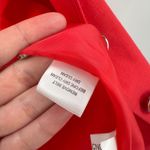 New York And Company  Coral Linen Belted Button Up Jacket Blazer Size 14 FLAWED Photo 6