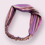 Striped Pattern Hair Band #132 Red Photo 1