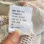 Luisa Ricci Floral, Loose Knit, Cold Shoulder Sweater, White, Pink, Size M Size M Photo 9