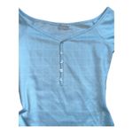 HALEY & JUNE Small blue & white checked tight bodycon mini Dress short sleeve Photo 9