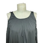 L'Academie  Black Cold Shoulder Satin‎ Long Sleeve Top Size XS Photo 2