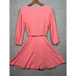 Anthropologie Monday Tuesday  Dress XS Pink Belted‎ 3/4 Sleeve Photo 3