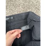 Betabrand Premium Yoga Denim Pull On Flare Bootcut Black Wash Jean Frayed Hem XL Photo 3