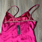 Lulus Pink Satin Mini Dress with Pearl Straps Photo 10