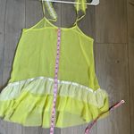 Free People  Intimately neon yellow cami tank top Photo 6