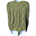 AFRM Surplice Leopard Print Neon Green Bodysuit Party Festival Evening XL Photo 4