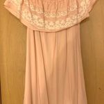 Love Tree Pink Off-The-Shoulder Embroidered Dress Photo 0