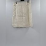 J.Crew  Pleated knee-length skirt in stretch linen blend NWOT Photo 5