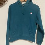 Champion Vtg Y2K Teal Blue Green Pullover Hoodie Sweatshirt Size L Photo 0