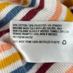 Colsie Large Striped 90's V Neck Crop Top Tank Top Summer Retro Yellow Photo 3