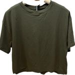 Wild Fable Women's Olive Green Short Sleeve Cropped T-Shirt - Size Small - NWT Photo 0