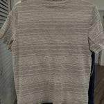 Splendid NWT  Kate Heather Grey Striped Short Sleeve V-Neck Tee - XS Photo 5