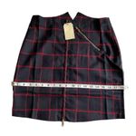 UNIQ Navy and Red Plaid Mini Academia School Skirt Photo 1