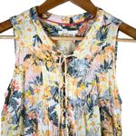 Anthropologie Floreat Anafa Tiered Tank Top Orange Floral Print, Size 0 Photo 2