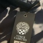 Vince Camuto cliffon satin sleeveless dress black and navy ombré size 0 Photo 6