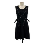 Tripp NYC Tripp NYC Black Grommet Harness Buckle Sleeveless Tank Dress Size Small Photo 2