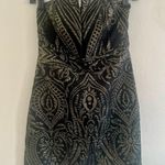 EXPRESS Black Metallic Strapless Mini Dress Photo 1