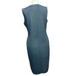 Misook  Collection Black White Piped Knit‎ Sheath Dress Size Medium Photo 4