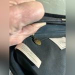 Black Suede Bag Vintage LULU GUINESS Purple Blue Floral embroideried needlepoint Photo 15