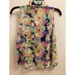 Yumi Kim  Floral Button Down Sleeveless Top Photo 7