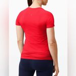 Lululemon  NWT Swiftly Tech Short Sleeve 2.0 Red Hip Length Size 10 Photo 1