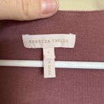 Rebecca Taylor REBECCA TAYLOR Knit V-Neck Long Sleeve Dress Small Mauve Photo 2