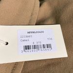 Maje  Overshirt Shirt Jacket Belted Cotton Canvas Camel Size Small 36(US 26) NWT Photo 4