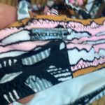 Volcom  Strappy Printed Bikini Top Size Small Black Multicolor Boho Pattern Photo 4