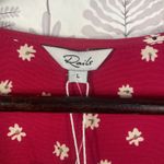 Rails Koreen Wrap Dress Women's L Red Wildflower Floral Short Sleeve Ruffle Hem Photo 7