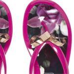 Ted Baker  Fuchsia Pink ‘Taito’ Bow Jelly Flip Flop Sandals Photo 6