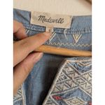 Madewell  Chambray Embroidered Lightweight Denim Look Tunic Dress Size Small Photo 5