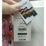 No Boundaries  NWT Juniors Size Large Pink Floral Tie Shoulder One-Piece Swimsuit Photo 9