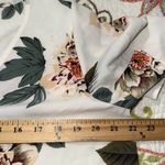 Fantastic Fawn  size large ivory self tie floral
Blouse v-neck button front NWT Photo 3