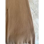 EXPRESS Women's Ribbed Crew-Neck Maxi Sweater Dress Beige Long Sleeve Sz M Photo 6