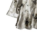 Harvé Benard Harve Bernard Women Top 3X Abstract Floral Linen Cotton Button Up Office Travel Photo 5