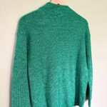 Loft NWT Mock Neck Long Sleeve Pullover Knit Sweater Kelly Green Women’s Size XS Photo 5