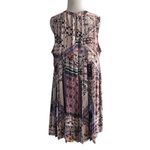 Signature Studio  Boho Floral Medallion Mixed Print Pleat Back Dress | Large Photo 1