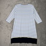 J. Jill Dress Womens Large Blue White Fit Striped A Photo 2