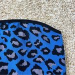 Free People Movement Free Throw One Shoulder Crop Top Spotted Leopard Blue XS/S Photo 4