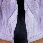 White House | Black Market  Open Front Linen Blend Moto Jacket‎ Blazer Lilac Size 6 Photo 3