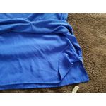 Chico's Tunic Top Long Sleeve Scoop Neck Layered Look Knit Sweater Blue Size 0 Photo 4