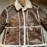 Urban Outfitters  Sherpa Button Front Lightweight Coat Photo 3