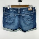 Aeropostale Denim Shorts 9 10 Blue Rolled Hem Stretch Indie Sleaze Y2K Festival Photo 1