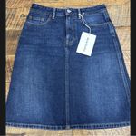 Acne Studios  Bla Konst Blue Denim Shadow Miniskirt Photo 8