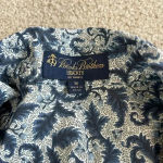 Brooks Brothers  Liberty Blue Paisley Print 100% Cotton Long Sleeve Dress Size M Photo 3